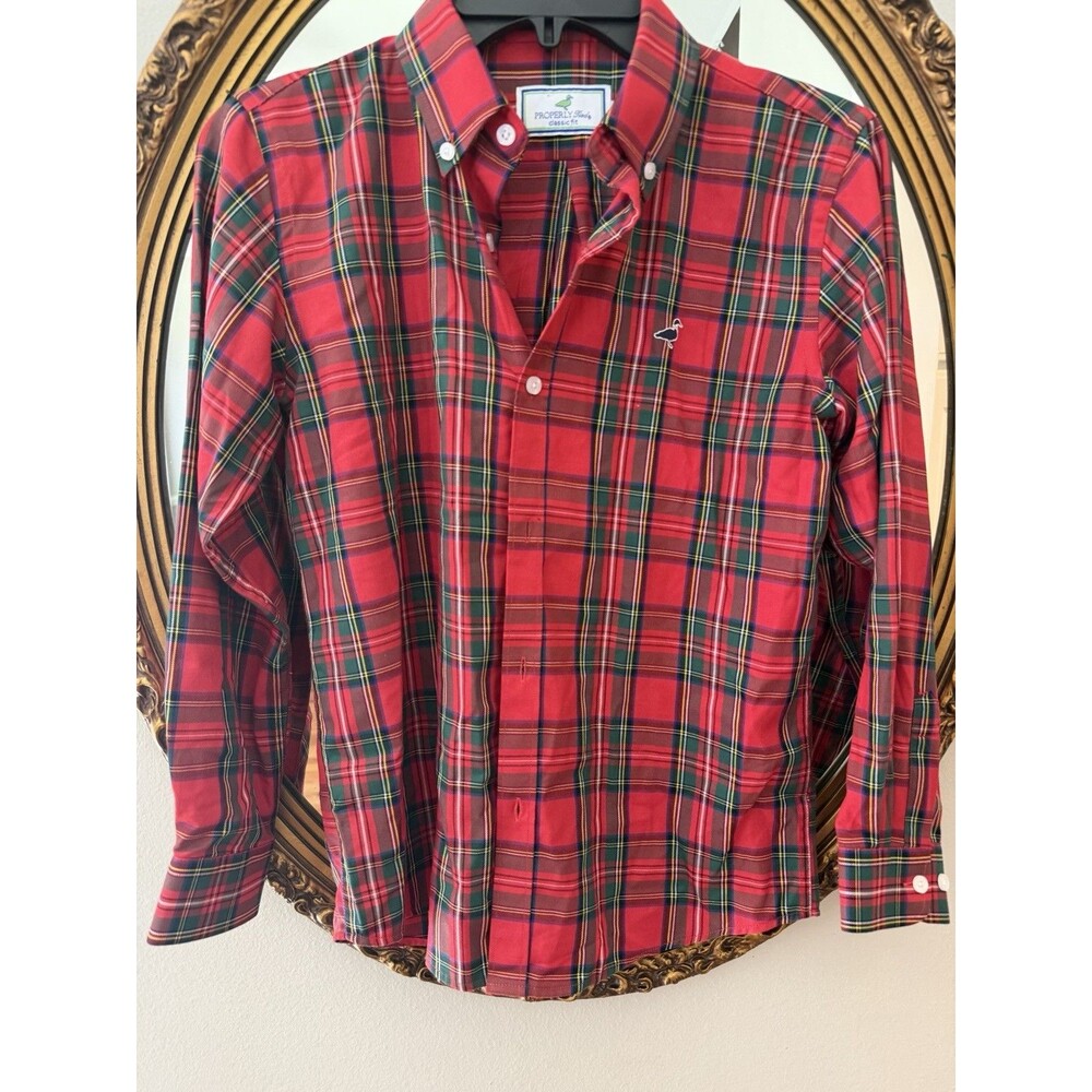 Boys Properly Tied Christmas Long Sleeve T-Shirt Youth Medium 10/12